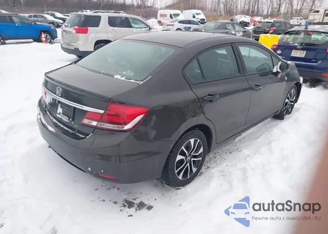 2013 Honda Civic Ex z USA, uszkodzony, nr VIN 2HGFB2F84DH509203